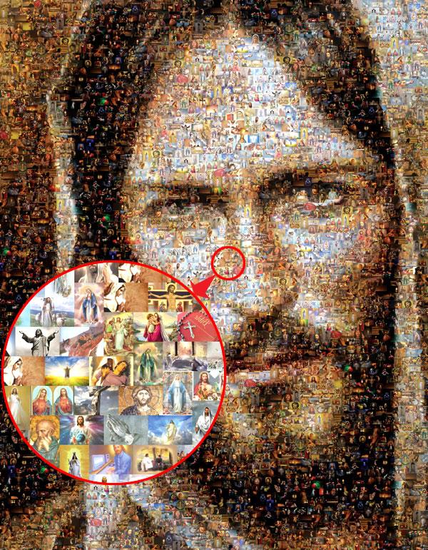 Jual Foto Mosaic Mozaik Tematik Kota Surakarta Kedairohani Tokopedia