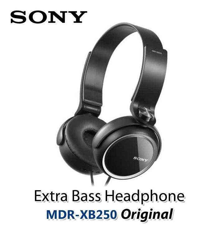 Sony Extra Bass Headphone Mdr-xb250b Original