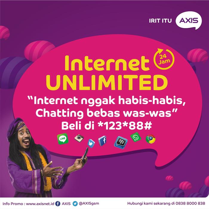 Jual Laris Manis Internet Unlimited Axis Jambi Kota Jambi Tantrashop Tokopedia