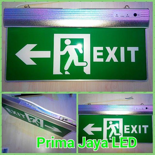 Gambar LED Sign Exit Emergency Hijau dari Prima Jaya LED undefined Tokopedia