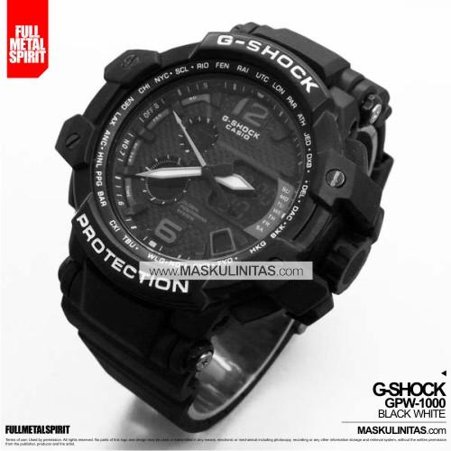 Pria Casio G-Shock GPW-1000 Black White 