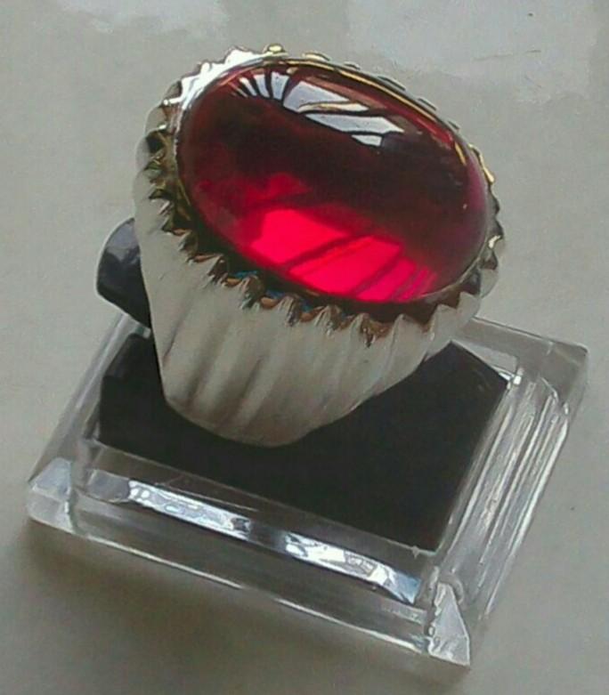 Jual Cincin Perak 925 Batu Merah Delima Siam Kota Bekasi 789 Star Tokopedia