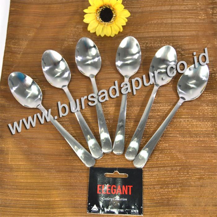 Gambar ELEGANT / LCHW Sendok Makan Medium 6 pcs / pack - 1 Pack(6 Pcs) dari Bursa Dapur Mall Kota Administrasi Jakarta Barat Tokopedia
