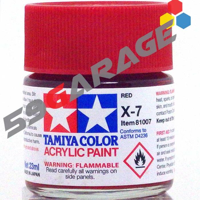 Gambar tamiya acrylic 23 ml X7 red ( cat gundam model kit ) dari 59garage undefined Tokopedia
