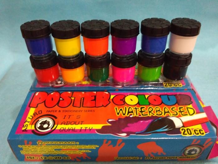 Jual Cat Poster Asturo Waterbased Harga 1 Pak Isi 12 Btl Kota Bekasi Atk Dewi Kencana Tokopedia