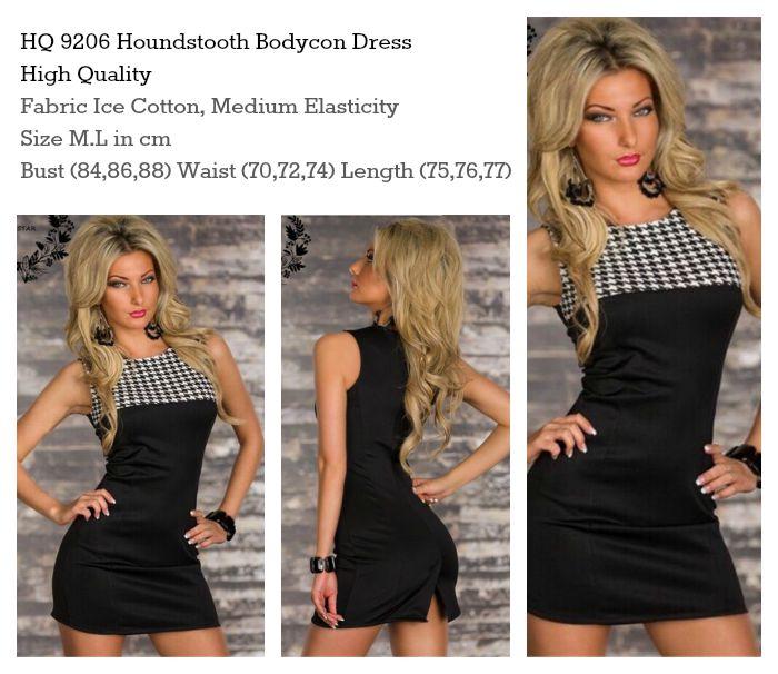 Jual Houndstooth Bodycon Dress 