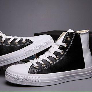 two tone high top converse