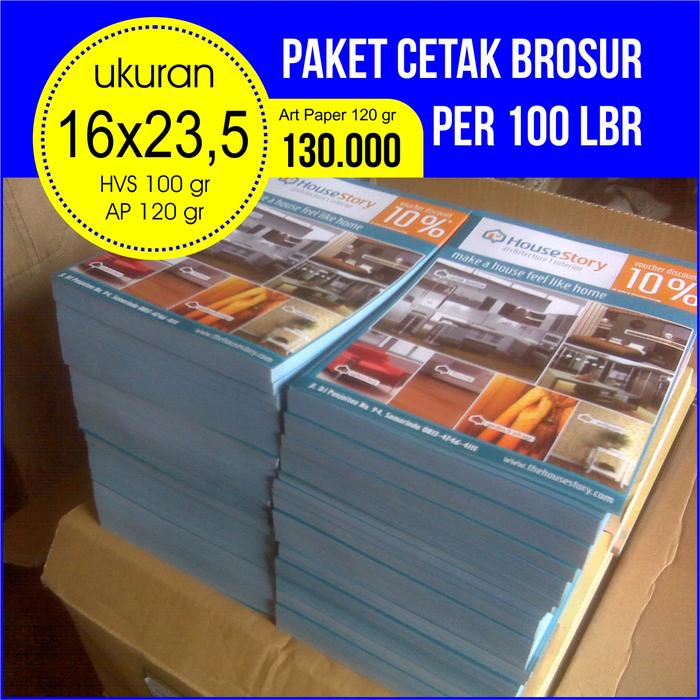 Jual Cetak Brosur Per 100 Lbr Ukuran 16x23 5 Cm Ap 120 Gr Kab Banyumas Kreatif Digital Printing Tokopedia
