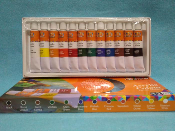 Jual Cat Acrylic Ndm Acrylic Colours 12ml Tubes 1 Pak Isi 12 Warna Kota Bekasi Atk Dewi Kencana Tokopedia