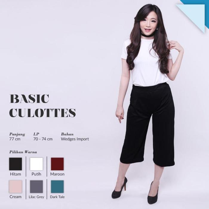 Jual *NEW BASIC CULLOTES (MIDI KULOT) Jakarta Timur Choco