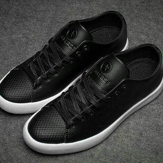 leather low converse black