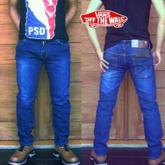 Jual CELANA JEANS VANS SLIM FIT BIOWASH 