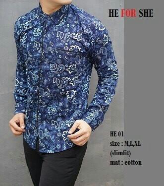 Gambar HE 01 BAJU BATIK TERMURAH TERBARU KEREN MEWAH ELEGAN dari tokoeksis undefined Tokopedia