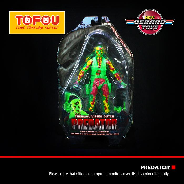 Mainan Thermal Vision Dutch Predator Neca Mib