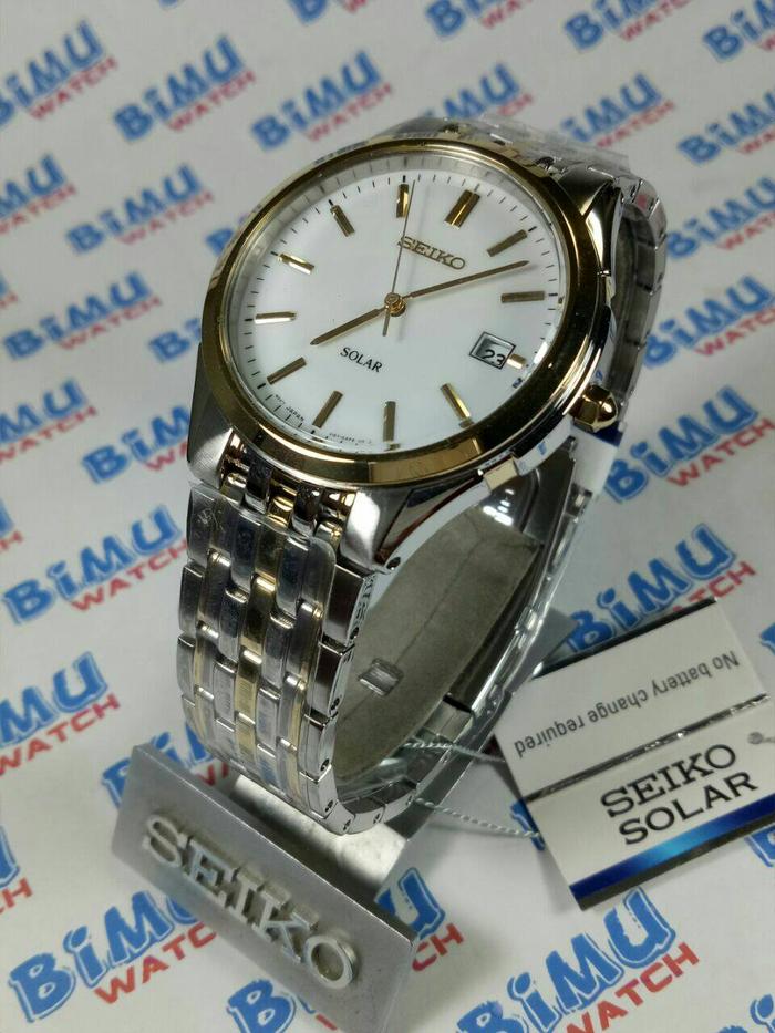 Jual Seiko Mens SNE136P1 Solar Two Tone 