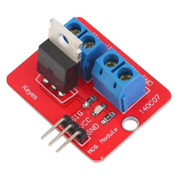 Gambar Mosfet IRF520 MOSFET Driver 100V 10A Motor Selenoid Module Arduino dari DI Electronics undefined Tokopedia