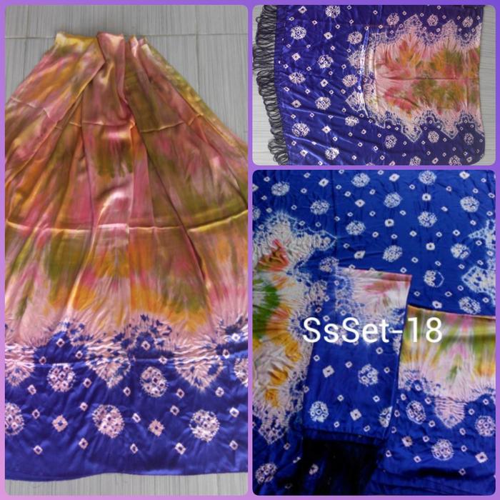 Jual Kain Jumputan Sutra 3 In 1 Kota Palembang Chici Jumputan Tokopedia