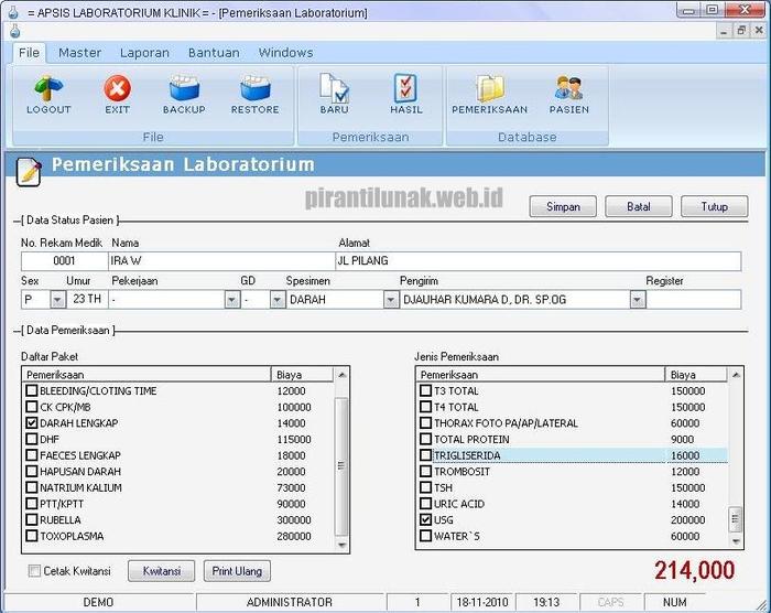 Gambar Software Laboratorium Klinik dari ProSoft undefined Tokopedia