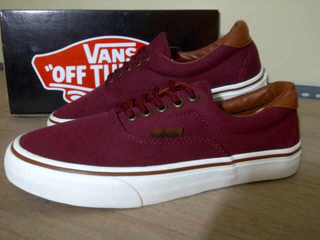 maroon era vans