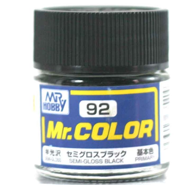 Gambar Mr Color C 92 SEMI GLOSS BLACK  - Gundam model kit paint dari 59garage undefined Tokopedia