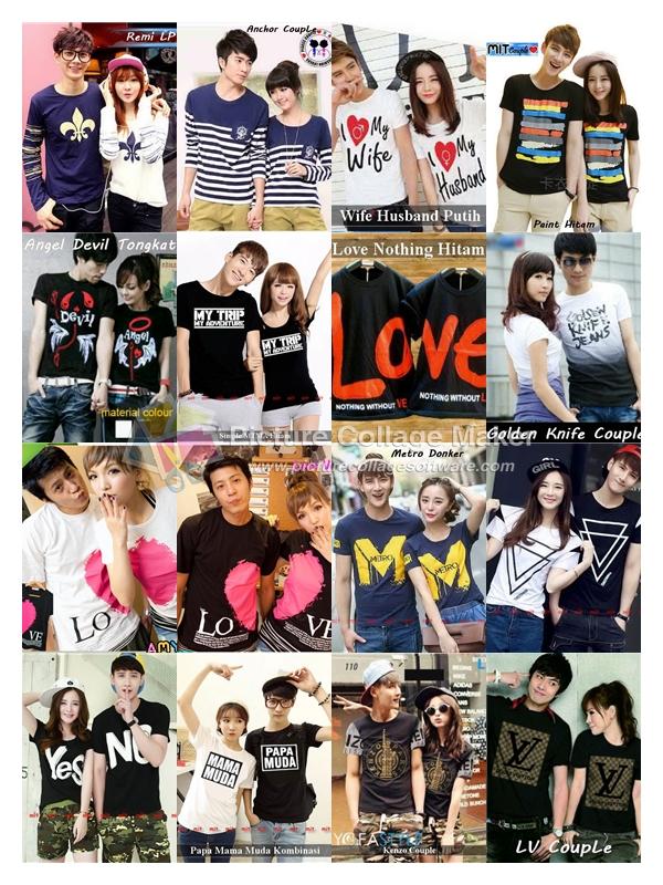 Gambar Kaos Couple Termurah | Baju Couple | Hadiah Kado Pacar Acak RAndom dari K-osan undefined Tokopedia