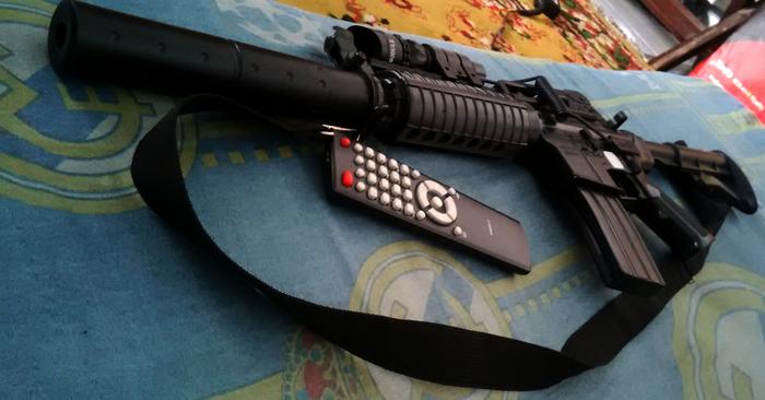 Gambar Airsoft gun/ Airsoftgun spring (Rifle M16A14) + Laser Sope dari Toko Rizki Perabotan, Elektronik &amp; Fashion undefined Tokopedia