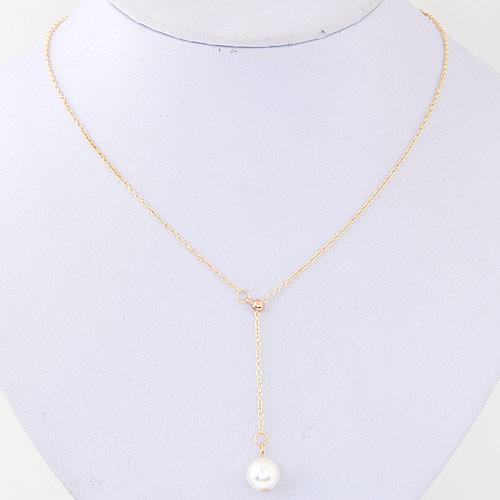 Jual Kalung Korean Single Pearl Pendant 