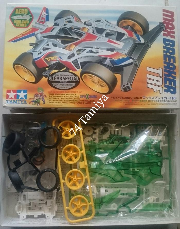 ミニ四駆 マックスブレイカー TRF クリアスペシャル グリーンカラー