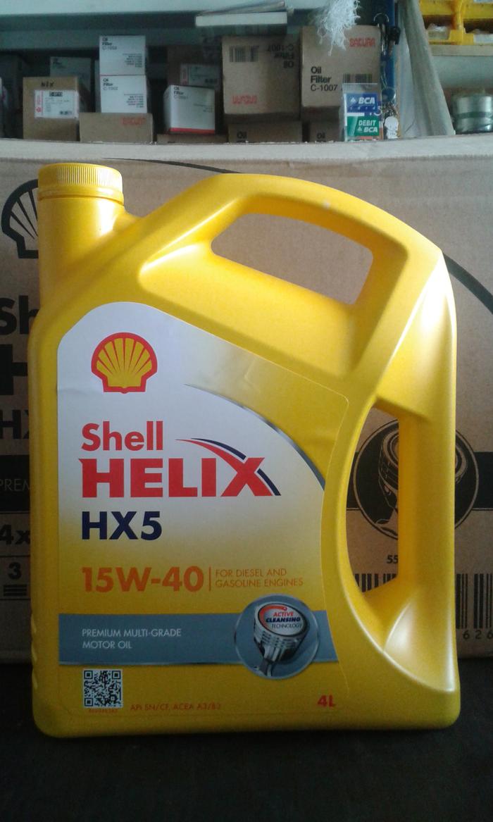 Gambar SHELL HELIX HX5 15W-40 4 Ltr Oli Mesin Diesel / Gasoline Engine dari AJT CILEGON undefined Tokopedia