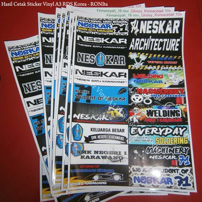 print stiker a3