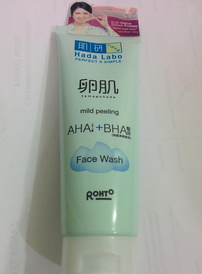hada labo facial wash aha bha