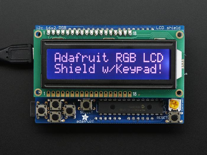 Jual Adafruit RGB LCD Shield Kit w 