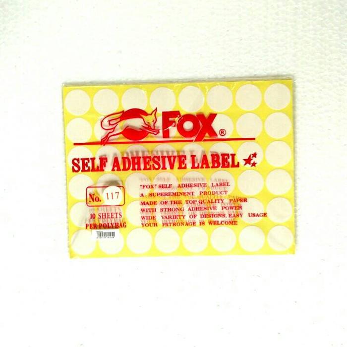 Label Fox Jual Fox Label Stiker 117 / Undangan / Nama / Self Adhesive - Kota ...