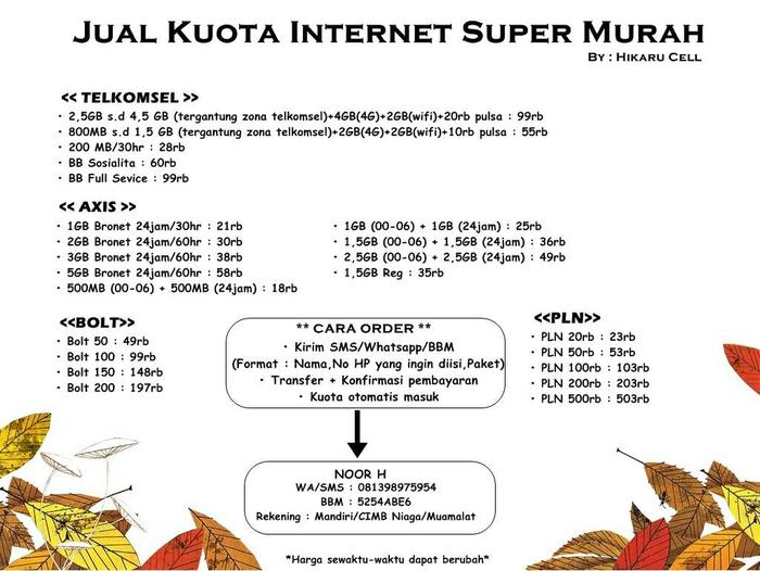 Jual Paket Kuota Internet Super Murah Jakarta Barat Purple Swan Beauty Tokopedia