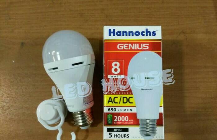 Jual Lampu Led Hannochs Premier Genius 8w Otomatis Hidup Saat Mati Lampu Kota Medan Led House Tokopedia