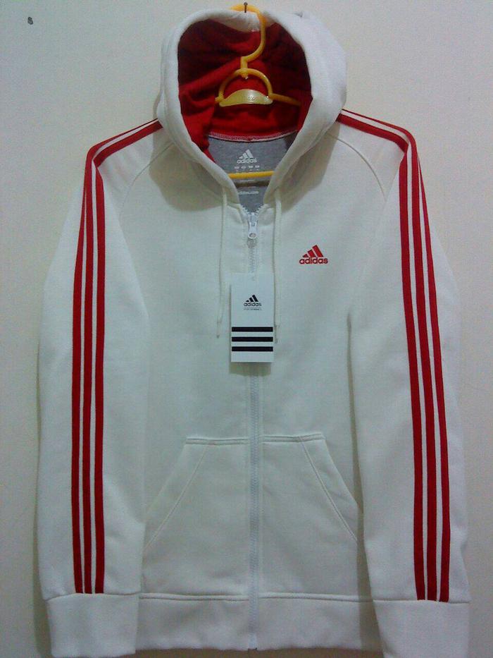 Sweater Ori Adidas Sweater Jaket Hoodie Adidas Ori Putih Abu2 Size