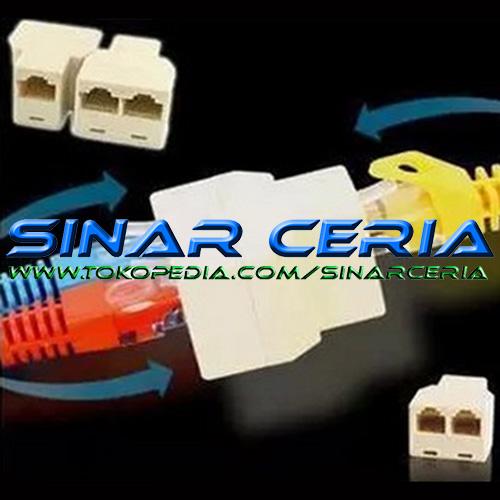 Jual RJ45 Splitter 1x2 Ethernet LAN Divider Network Connector Adapter ...