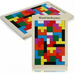 Gambar Mainan Edukatif / Edukasi Anak - Tetris Wood Intelligence tangram kayu dari Danzel Corner undefined Tokopedia