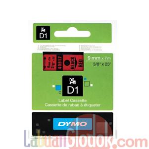 Jual Dymo D1 9mm X 7m - Merah - Jakarta 