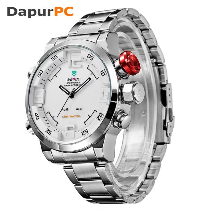 Jual Sports Watch Weide Japan Quartz Miyota Men Water Resistance