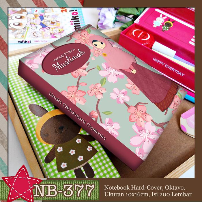 Jual NB-377 Notebook Hijab Cherry Blossom - Kota Surabaya - Ultra Cute Shop  | Tokopedia