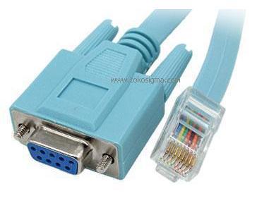 Jual KABEL SERIAL CONSOLE UNTUK CISCO DB9 F (RS232) TO RJ-45 RJ45 flat ...
