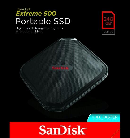 Jual SanDisk 240GB Extreme 500 Portable SSD USB NEW and