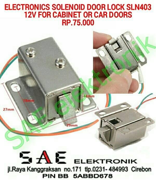 Gambar ELECTRONICS SOLENOID DOOR CLOCK 12V SLN403 dari Toko Sae ELEKTRONIK undefined Tokopedia