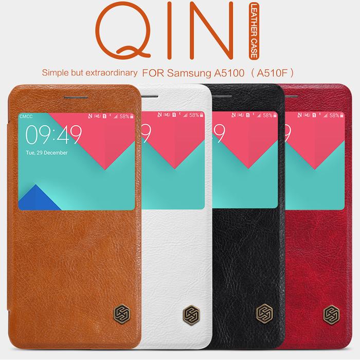 Jual Nillkin Qin Leather Case Samsung Galaxy A5100 A510F A5