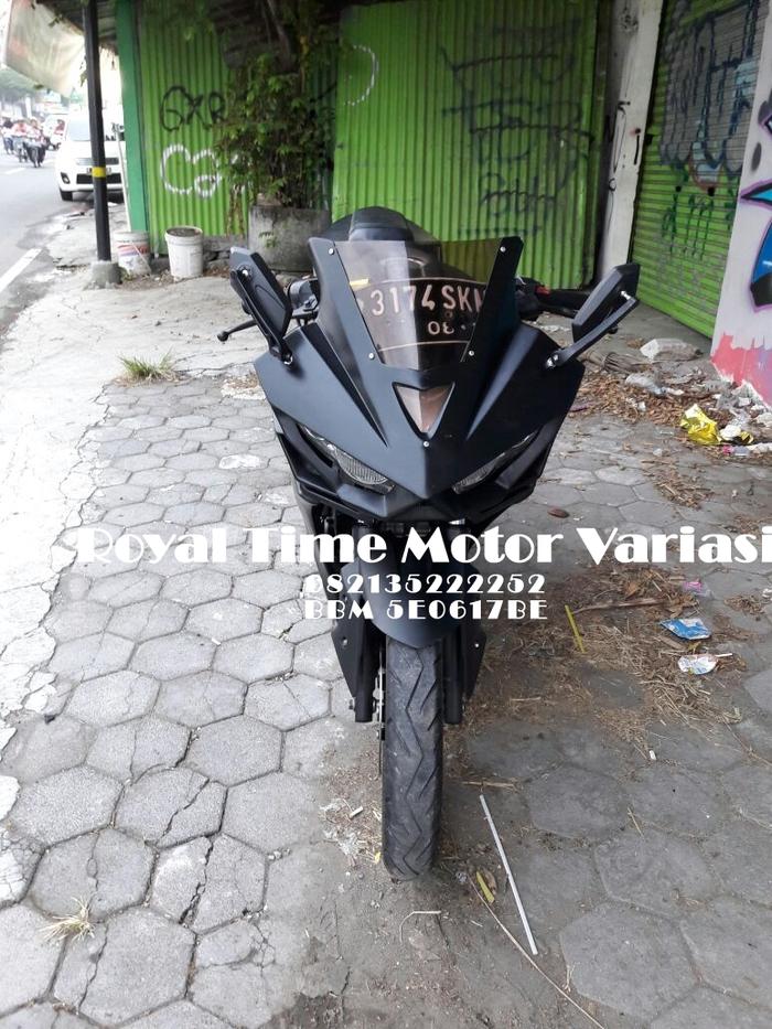 Gambar Full Fairing R25 V2 Full Black Doff dari Royaltime undefined Tokopedia