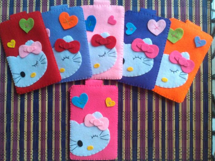 Jual Sarung Hp Flanel Hello Kitty Kab Jombang Laili Craft Tokopedia