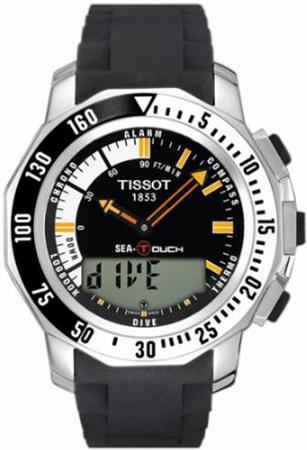 Jual TISSOT Sea-Touch In Meters Black Dial Rubber Strap T026.420.17.281 -  Jakarta Barat - Hendrawan watch | Tokopedia
