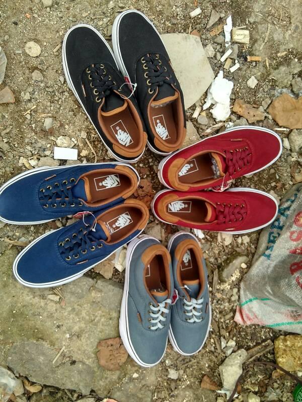 Jual SEPATU VANS ERA 59 BLACK BROWN 