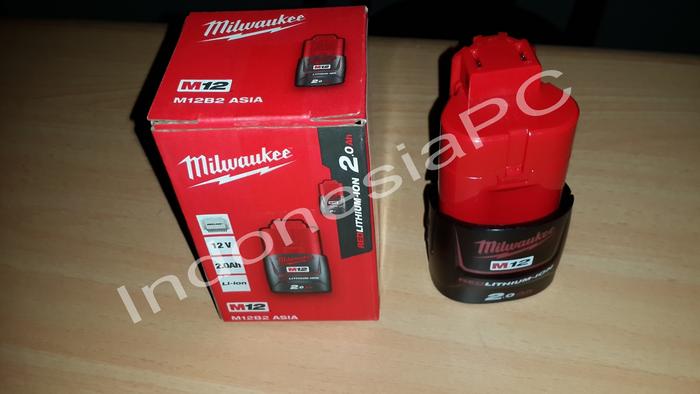 Gambar Milwaukee Lithium-Ion Battery M12 B2 (12 Volt 2.0 Ah) dari Indonesia Powertools Centre undefined Tokopedia
